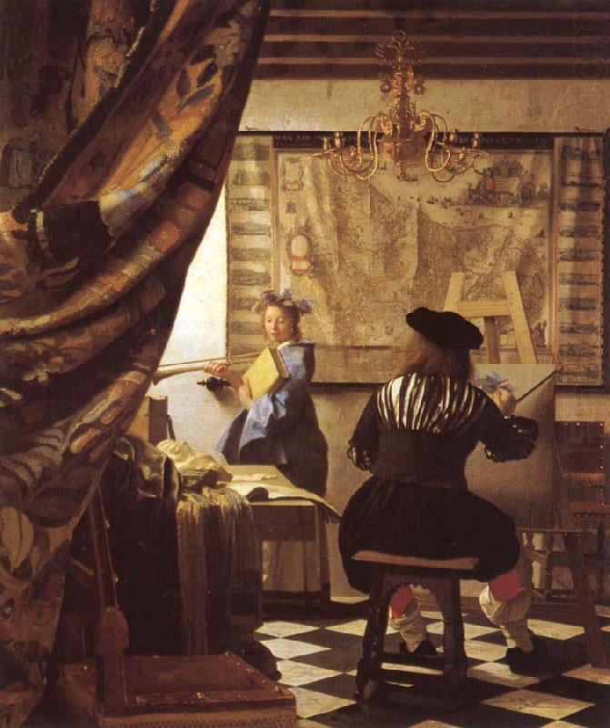 Johannes Vermeer The Schilderconst oil painting picture